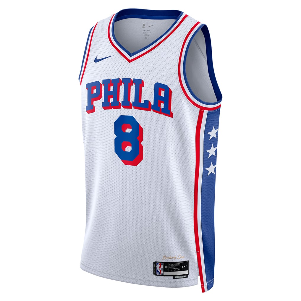 Nike Paul George #8 Philadelphia 76ers White Away Swingman Jersey