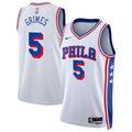 Nike Quentin Grimes #5 Philadelphia 76ers White Away Swingman Jersey