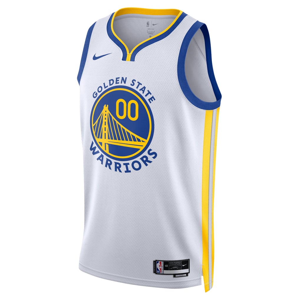Nike Golden State Warriors Custom White Away Swingman Jersey