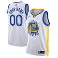 Nike Golden State Warriors Custom White Away Swingman Jersey