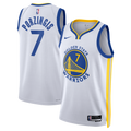 Nike Kristaps Porzingis #7 Golden State Warriors White Away Swingman Jersey