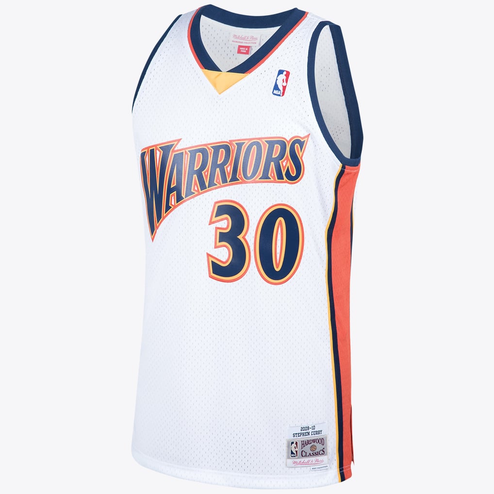 Mitchell & Ness Stephen Curry #30 Golden State Warriors White Hardwood Classics Jersey