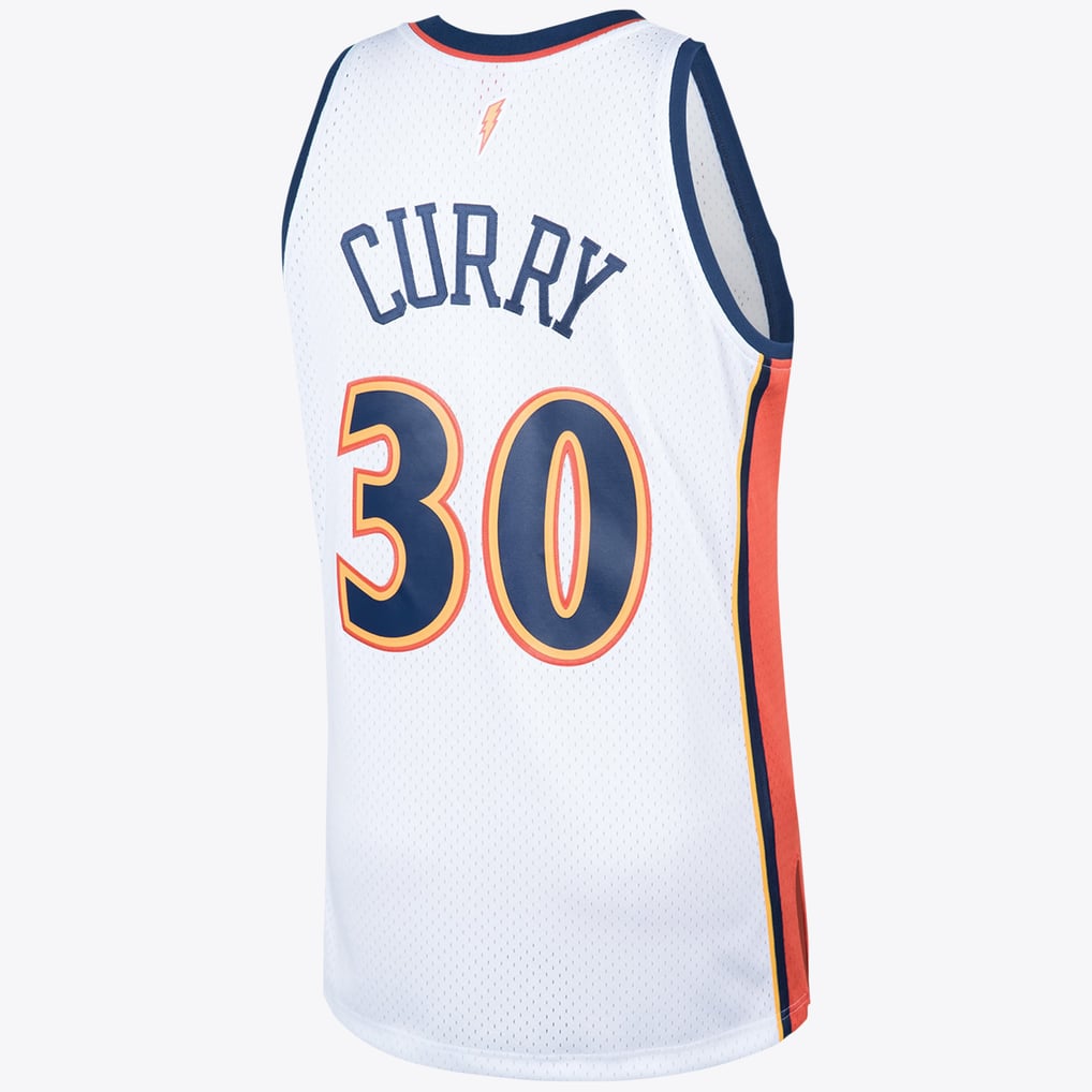 Mitchell & Ness Stephen Curry #30 Golden State Warriors White Hardwood Classics Jersey