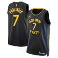 Jordan Brand Kristaps Porzingis #7 Golden State Warriors Black Statement Edition Swingman Jersey