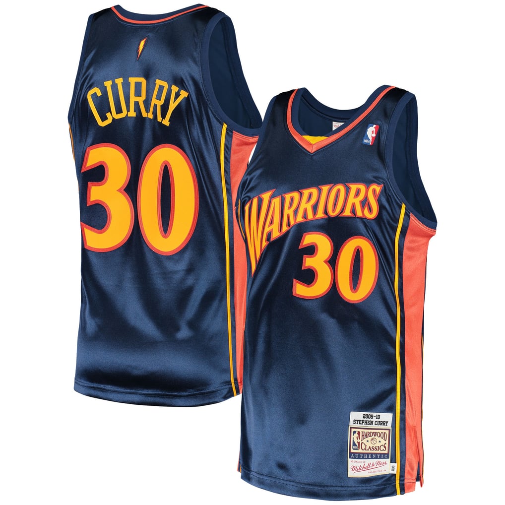 Mitchell & Ness Stephen Curry #30 Golden State Warriors Navy Hardwood Classics Authentic Jersey