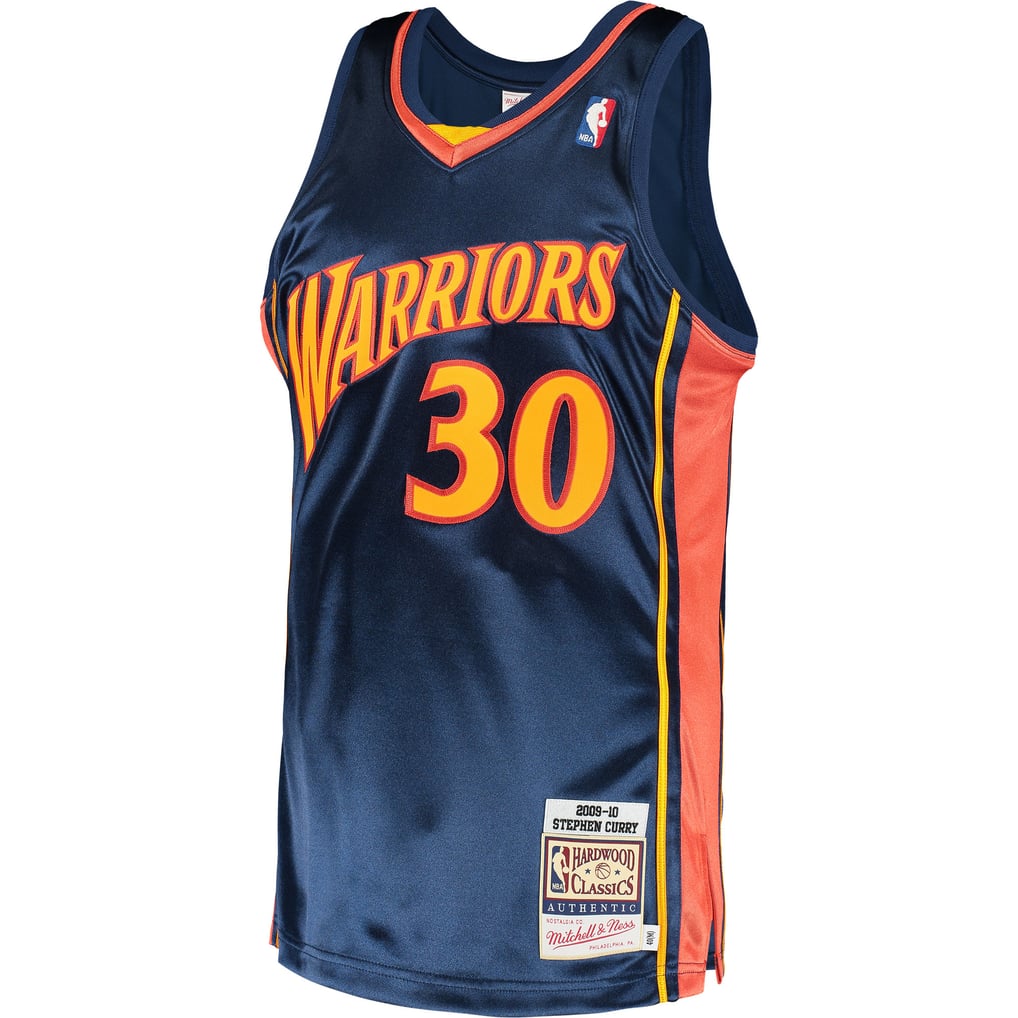 Mitchell & Ness Stephen Curry #30 Golden State Warriors Navy Hardwood Classics Authentic Jersey
