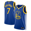 Nike Kristaps Porzingis #7 Golden State Warriors Royal Blue Home Swingman Jersey