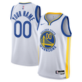 Nike Golden State Warriors Custom White Away Swingman Jersey