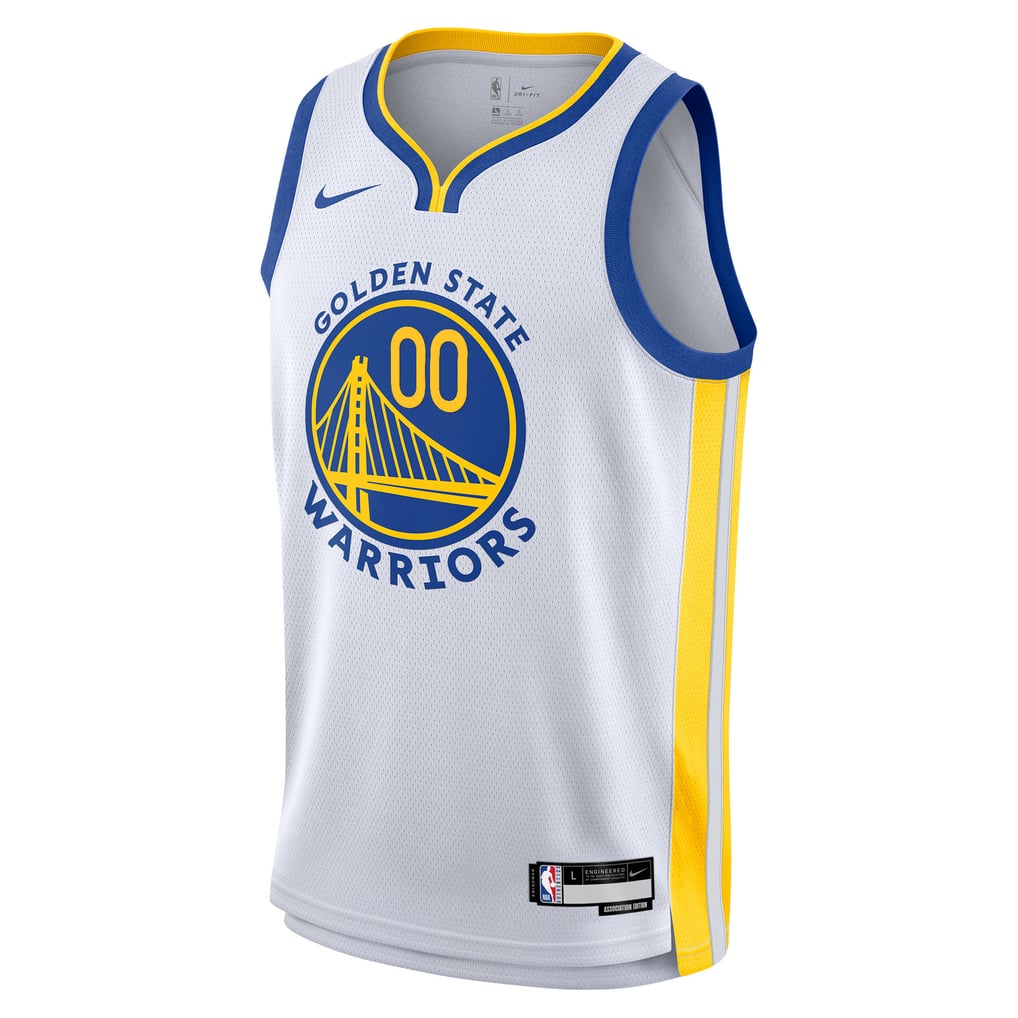Nike Golden State Warriors Custom White Away Swingman Jersey