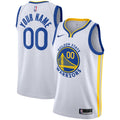 Nike Golden State Warriors Custom White Away Swingman Jersey