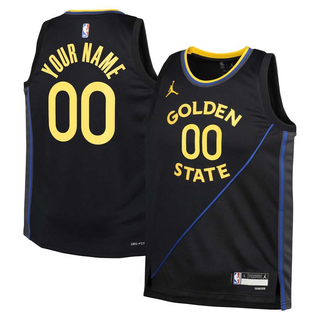 Jordan Brand Golden State Warriors Custom Black Statement Edition Swingman Jersey