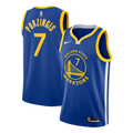 Nike Kristaps Porzingis #7 Golden State Warriors Royal Blue Home Swingman Jersey