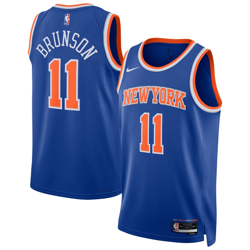 Nike Jalen Brunson #11 New York Knicks Blue Home Swingman Jersey