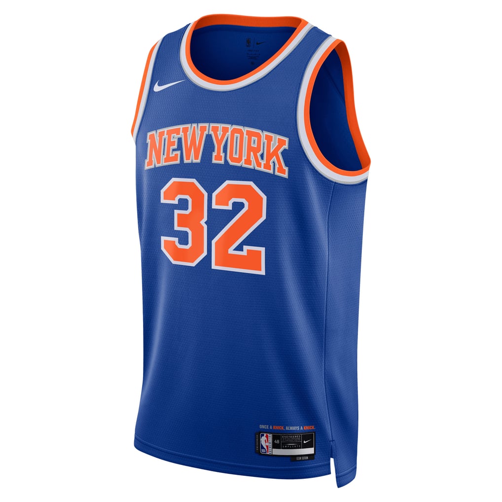 Nike Karl-Anthony Towns #32 New York Knicks Blue Home Swingman Jersey