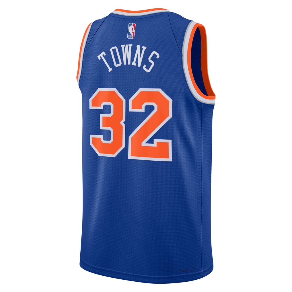 Nike Karl-Anthony Towns #32 New York Knicks Blue Home Swingman Jersey