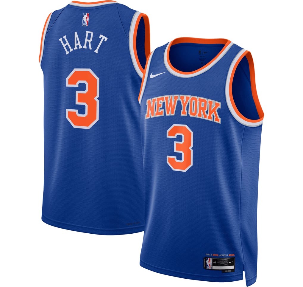 Nike Josh Hart #3 New York Knicks Blue Home Swingman Jersey