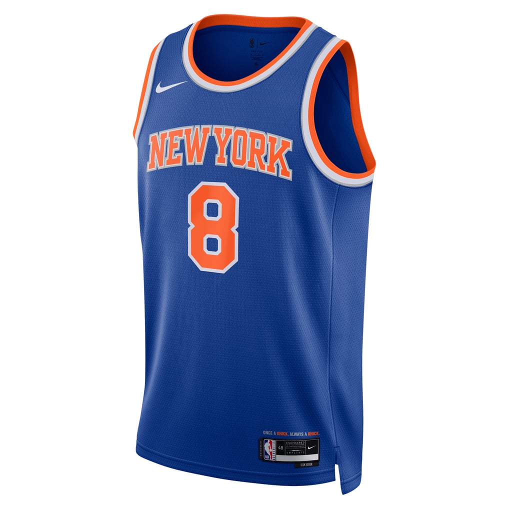 Nike OG Anunoby #8 New York Knicks Blue Home Swingman Jersey