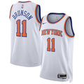 Nike Jalen Brunson #11 New York Knicks White Away Swingman Jersey