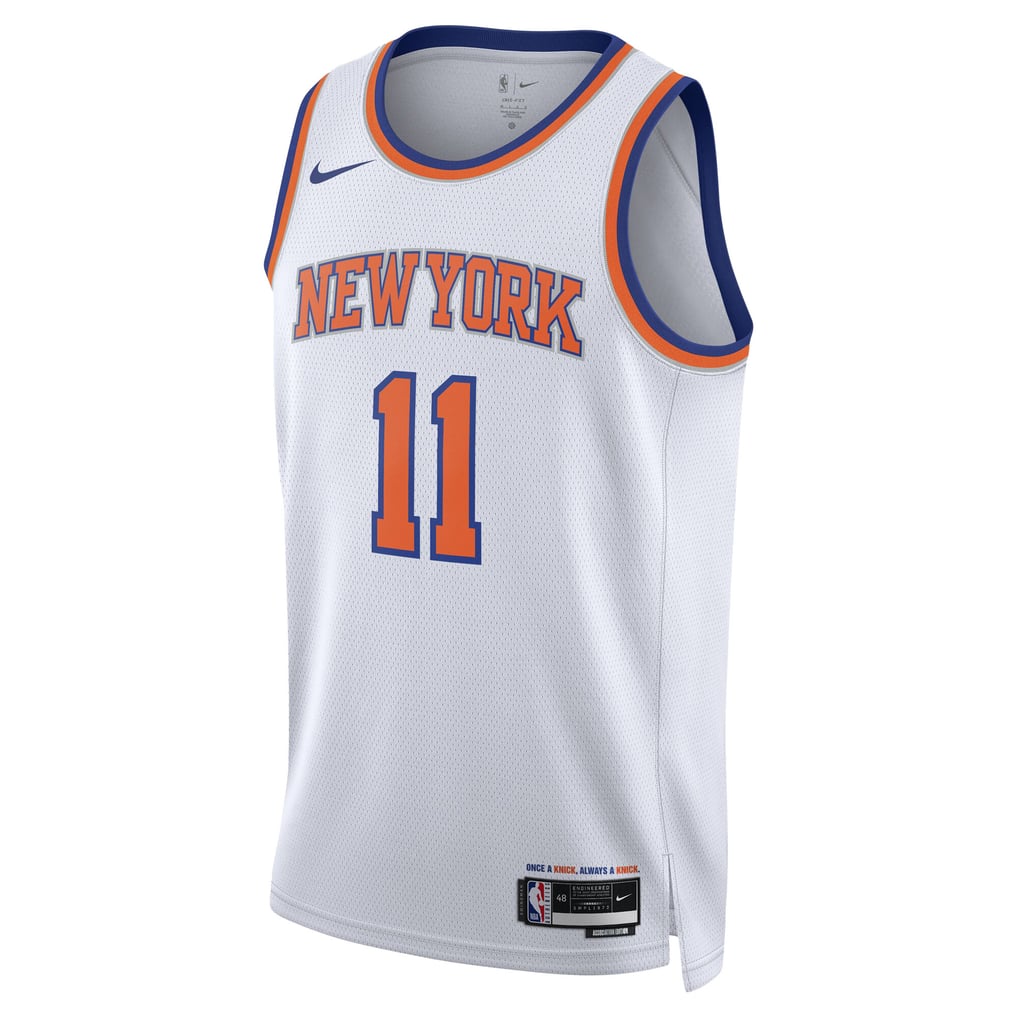 Nike Jalen Brunson #11 New York Knicks White Away Swingman Jersey