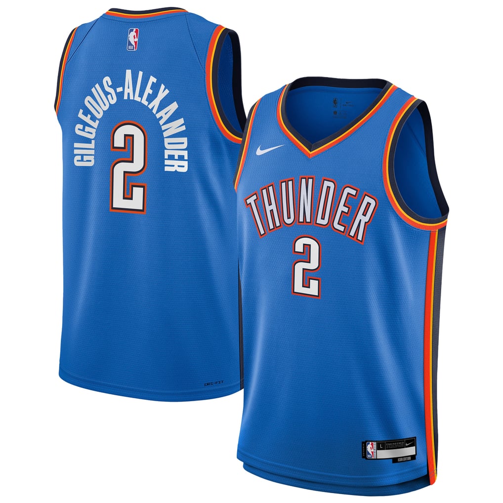 Nike Shai Gilgeous-Alexander #2 Oklahoma City Thunder Blue Home Swingman Jersey