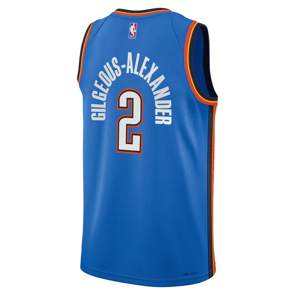 Nike Shai Gilgeous-Alexander #2 Oklahoma City Thunder Blue Home Swingman Jersey