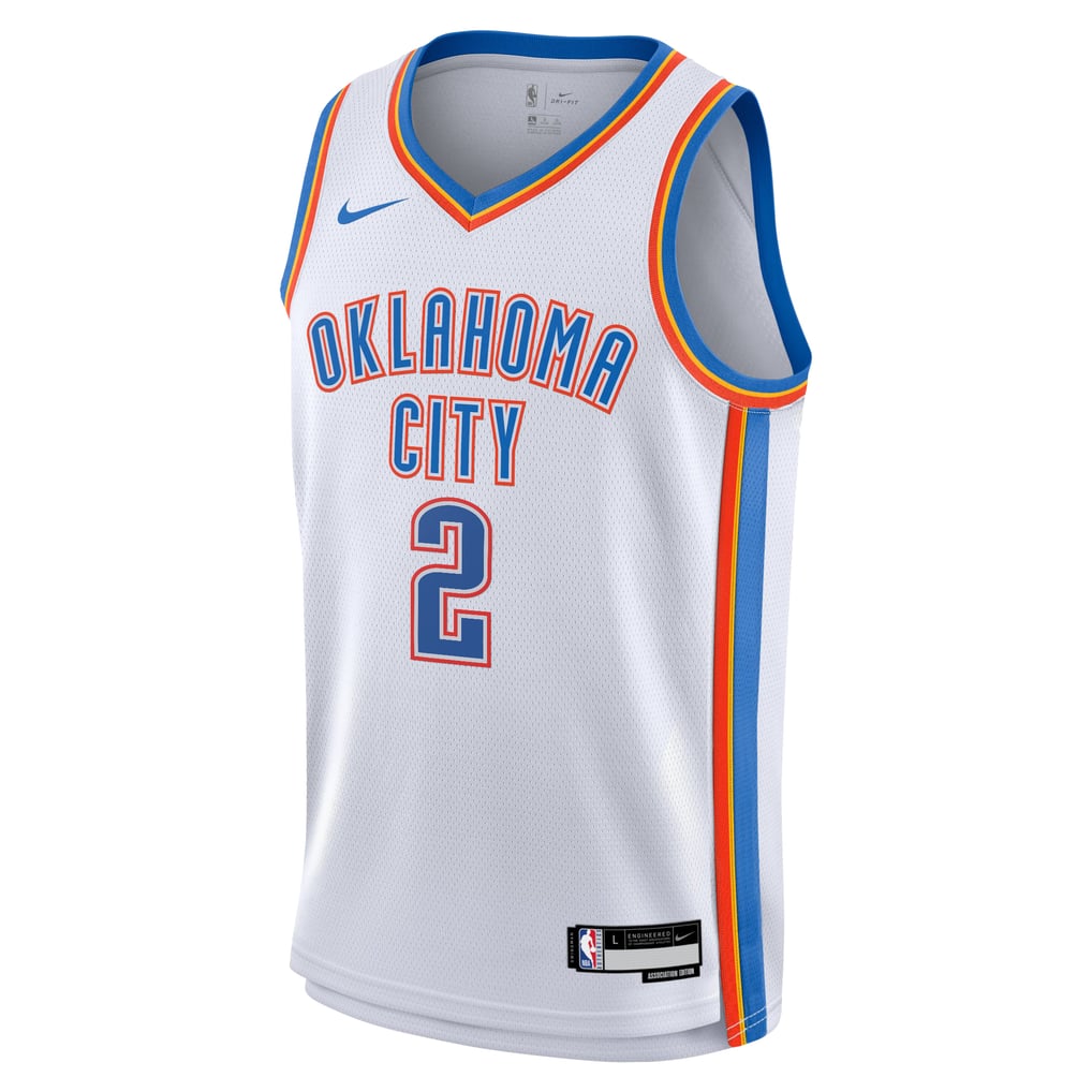 Nike Shai Gilgeous-Alexander #2 Oklahoma City Thunder White Away Swingman Jersey