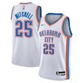 Nike Aaron Mitchell Oklahoma City Thunder White Away Swingman Jersey