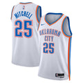 Nike Aaron Mitchell Oklahoma City Thunder White Away Swingman Jersey