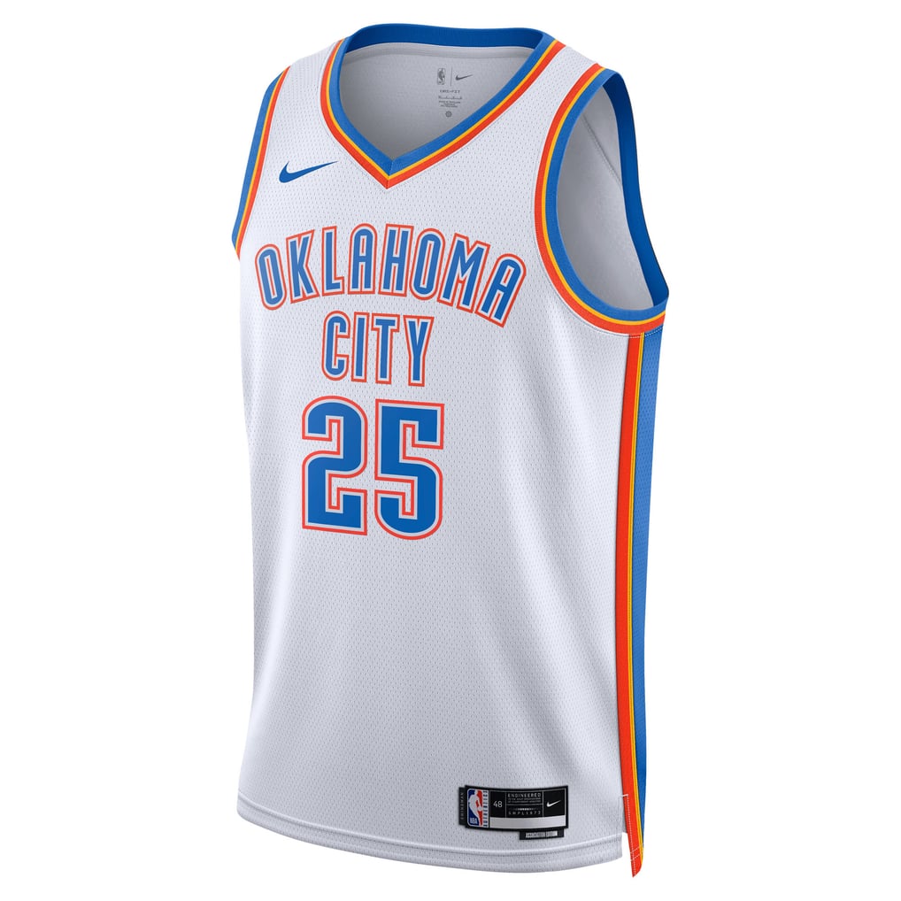 Nike Aaron Mitchell Oklahoma City Thunder White Away Swingman Jersey