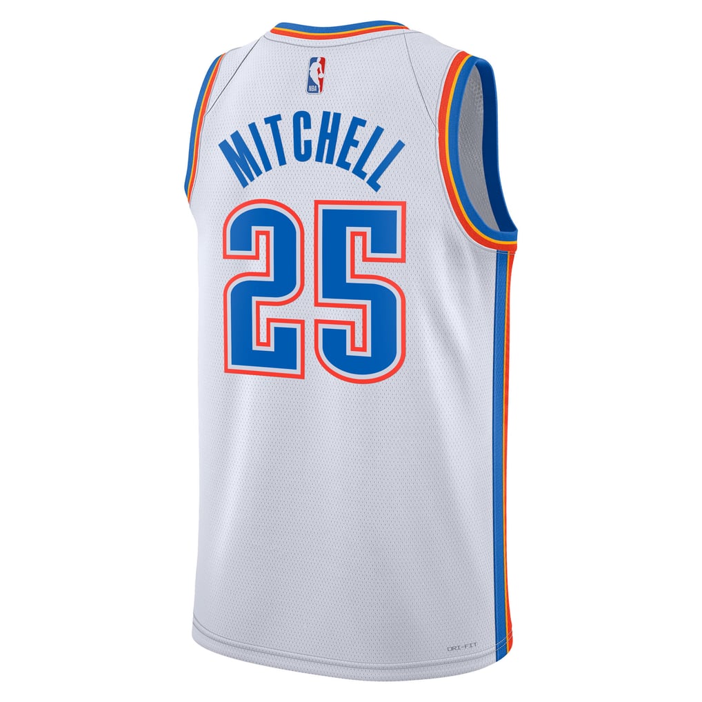 Nike Aaron Mitchell Oklahoma City Thunder White Away Swingman Jersey