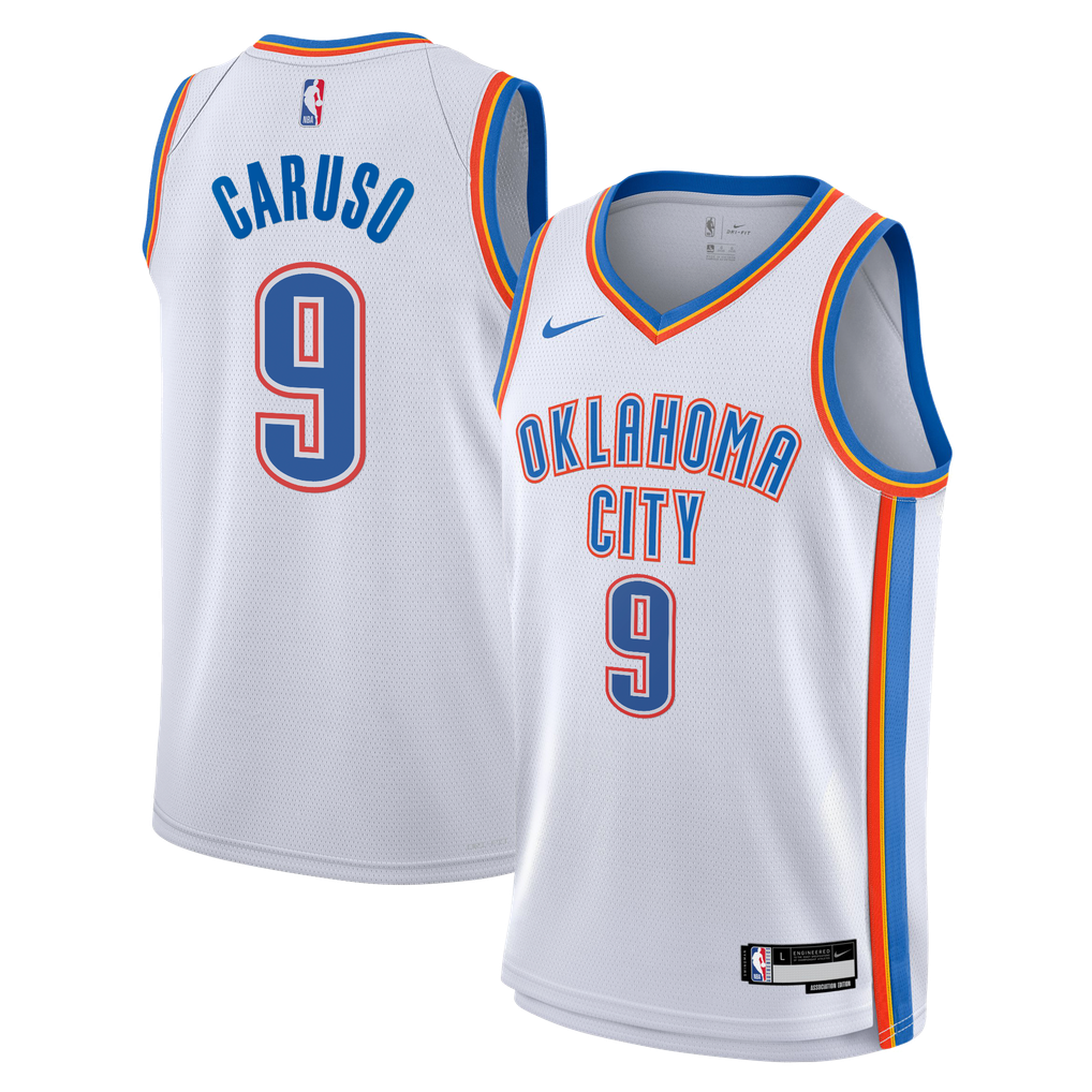 Nike Alex Caruso #6 Oklahoma City Thunder White Away Swingman Jersey