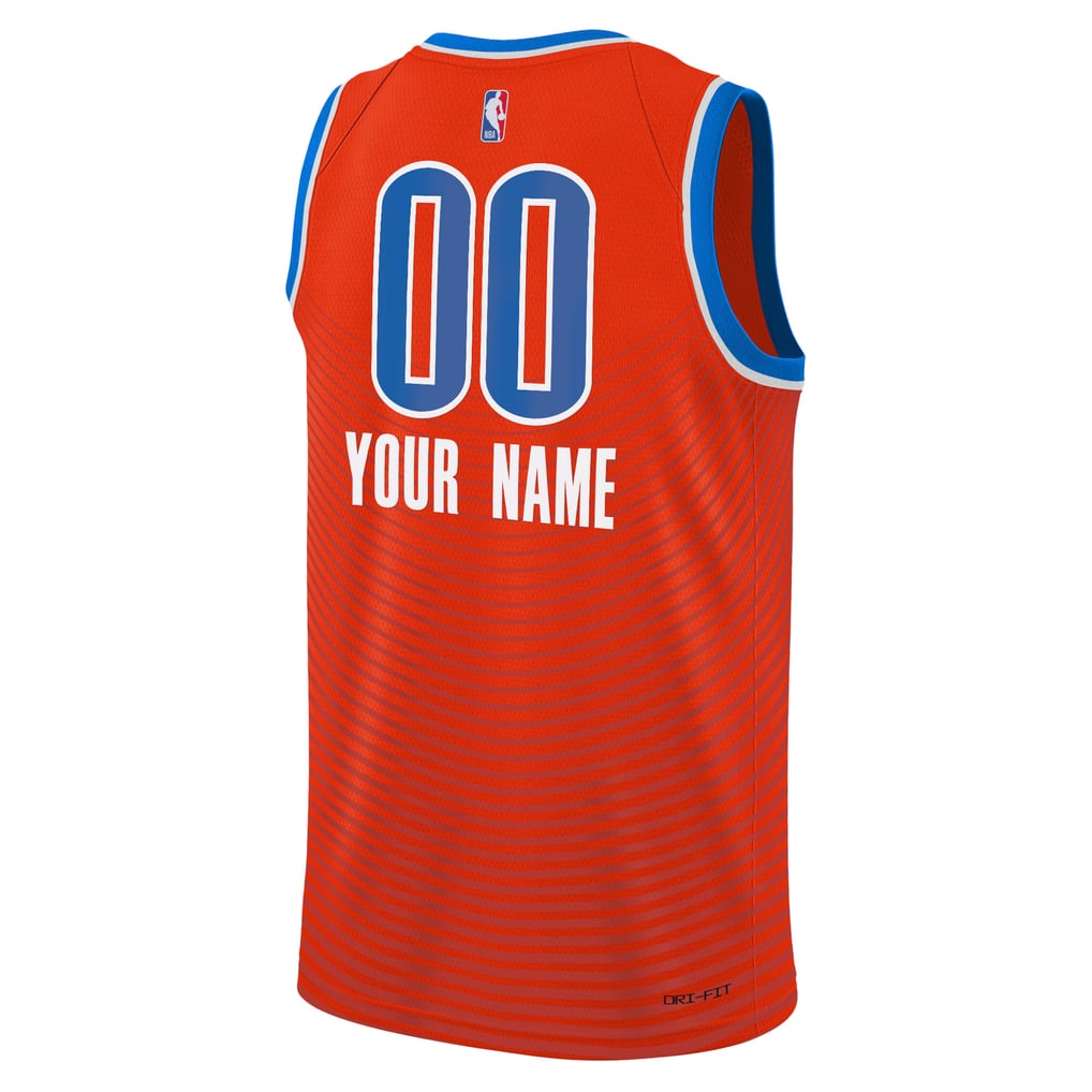 Jordan Brand Oklahoma City Thunder Custom Orange Statement Edition Swingman Jersey