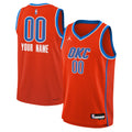 Jordan Brand Oklahoma City Thunder Custom Orange Statement Edition Swingman Jersey
