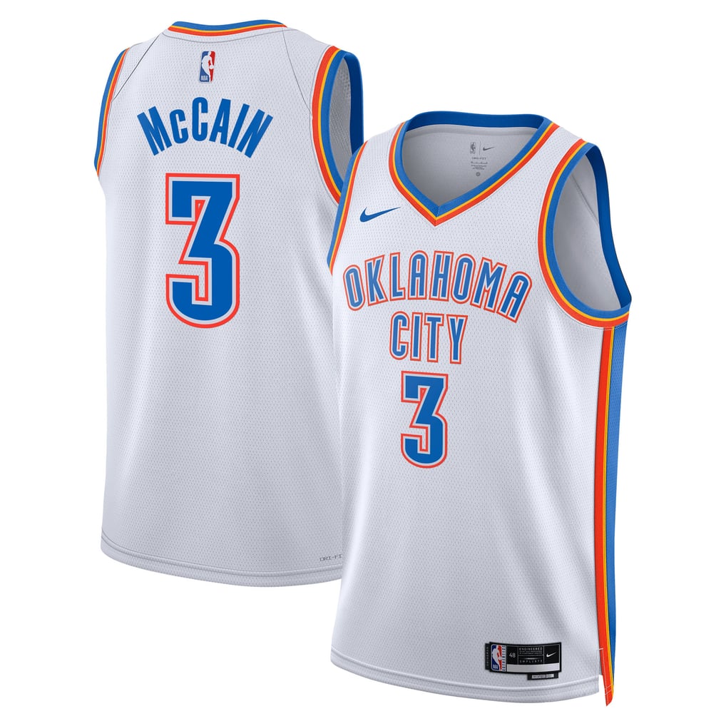 Nike Jared McCain #0 Philadelphia 76ers White Association Edition Swingman Jersey