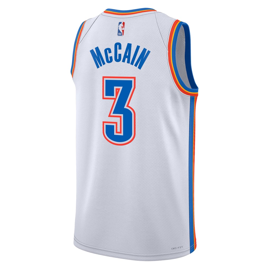 Nike Jared McCain #0 Philadelphia 76ers White Association Edition Swingman Jersey