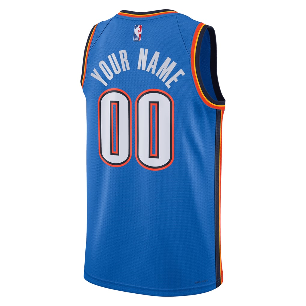 Nike Oklahoma City Thunder Custom Blue Home Swingman Jersey