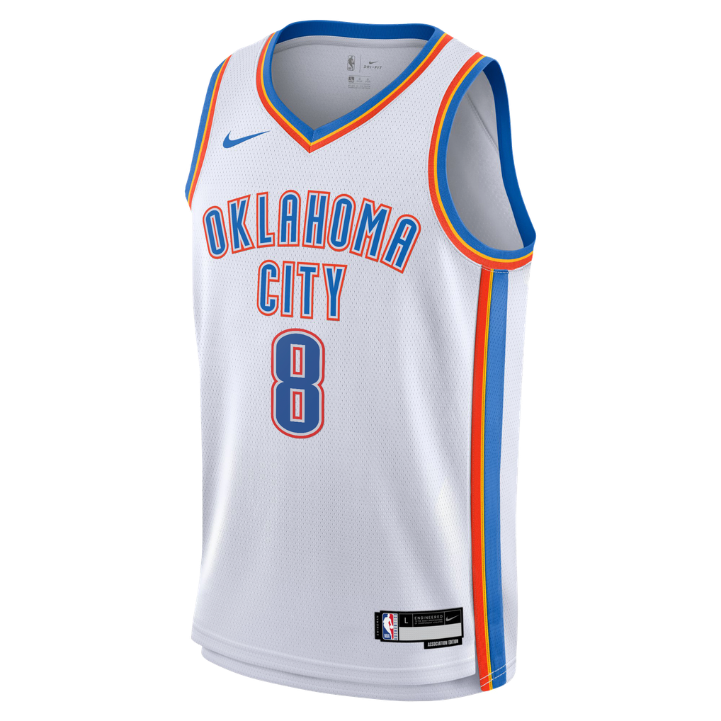 Nike Jalen Williams #8 Oklahoma City Thunder White Away Swingman Jersey