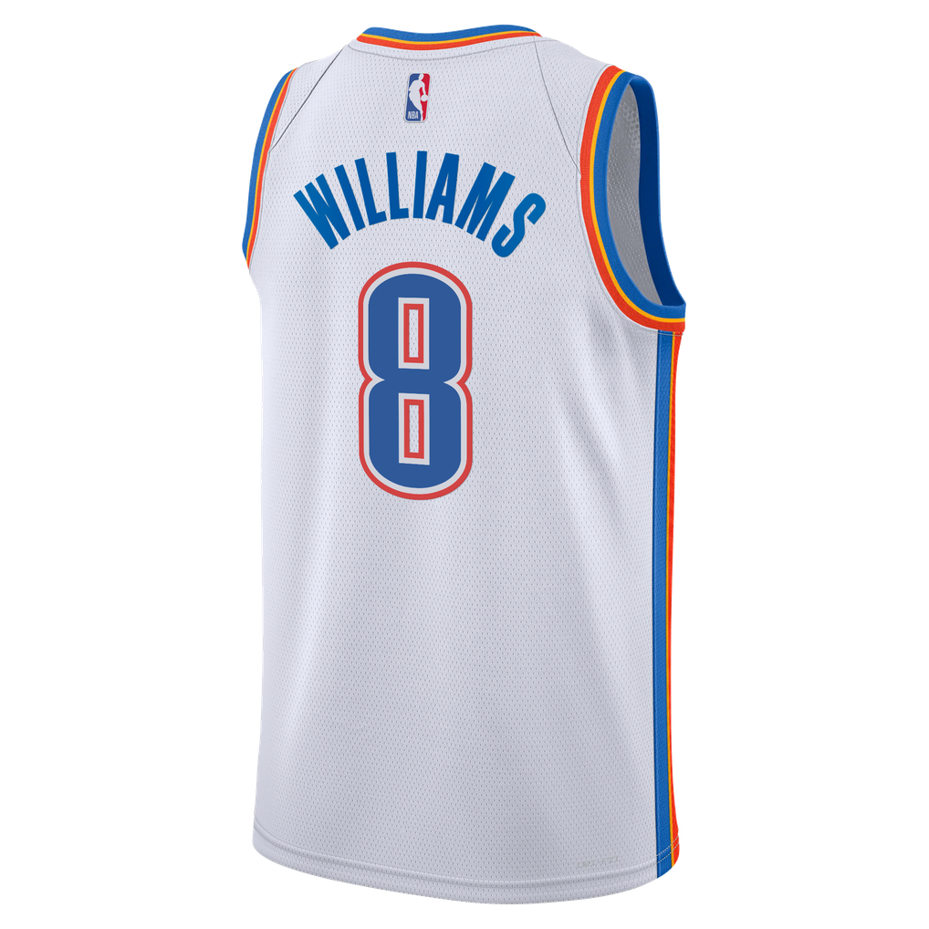 Nike Jalen Williams #8 Oklahoma City Thunder White Away Swingman Jersey