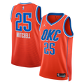 Jordan Brand Ajay Mitchell #25 Oklahoma City Thunder Orange Statement Edition Swingman Jersey