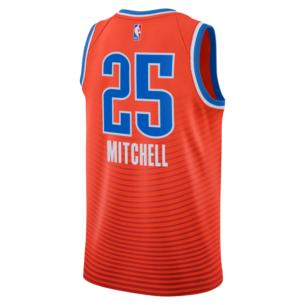 Jordan Brand Ajay Mitchell #25 Oklahoma City Thunder Orange Statement Edition Swingman Jersey