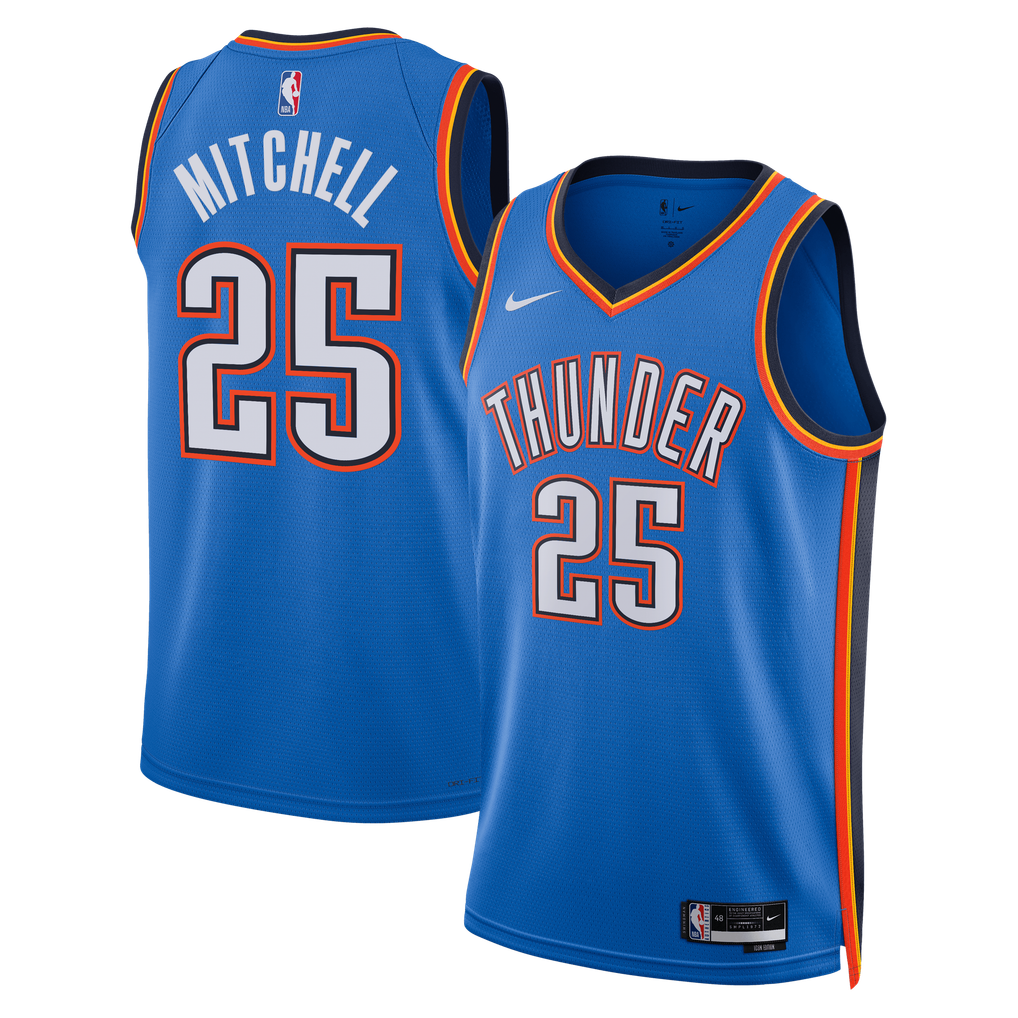 Nike Ajay Mitchell #4 Oklahoma City Thunder Blue Home Swingman Jersey