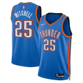 Nike Ajay Mitchell #4 Oklahoma City Thunder Blue Home Swingman Jersey
