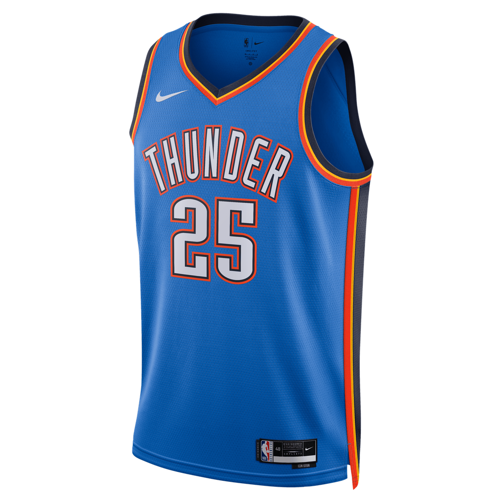 Nike Ajay Mitchell #4 Oklahoma City Thunder Blue Home Swingman Jersey