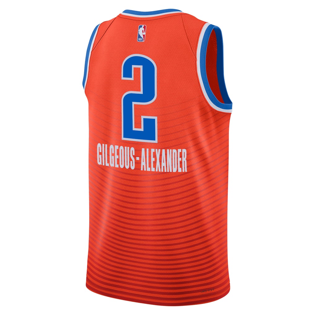 Jordan Brand Shai Gilgeous-Alexander #2 Oklahoma City Thunder Orange Statement Edition Swingman Jersey