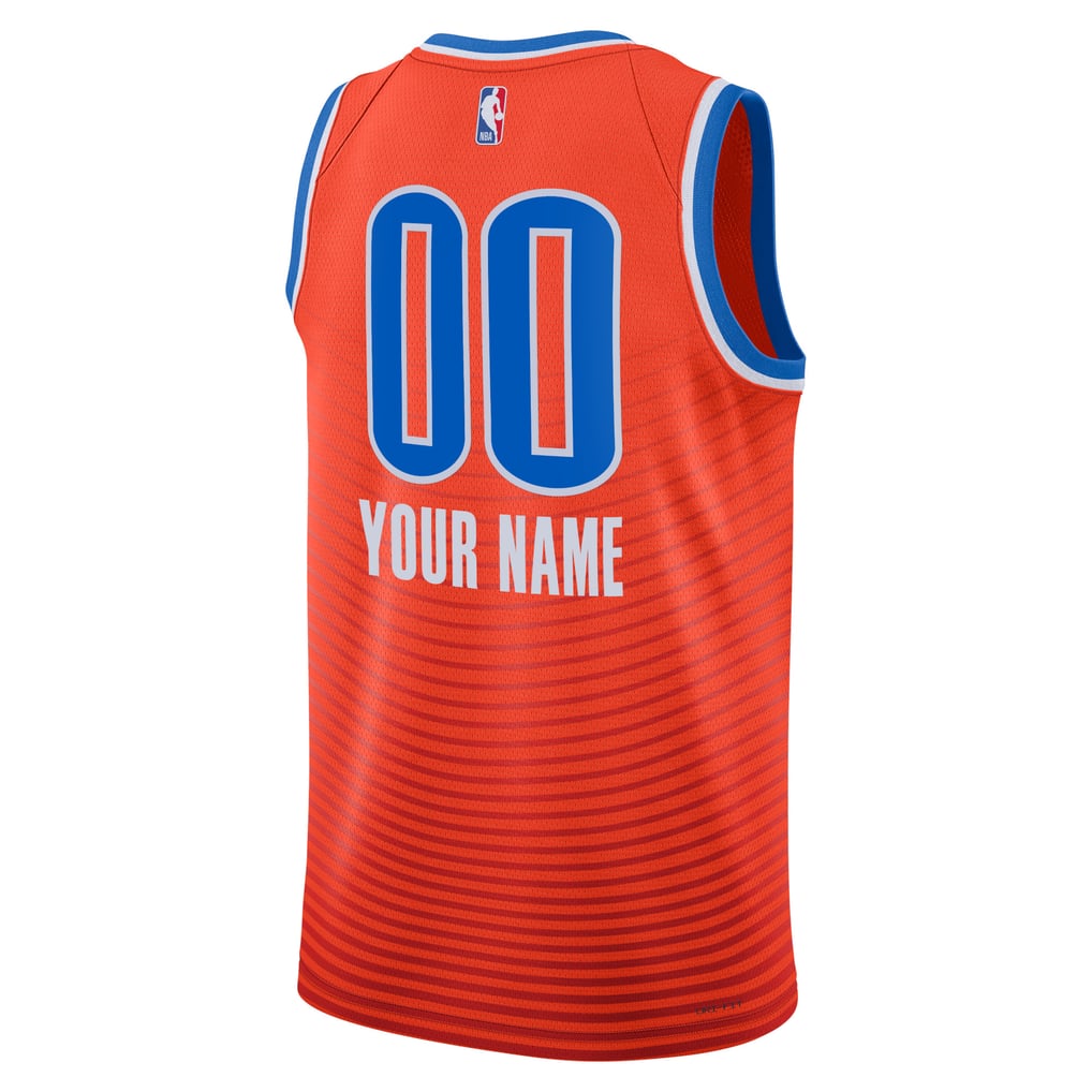 Jordan Brand Oklahoma City Thunder Custom Orange Statement Edition Swingman Jersey