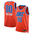 Jordan Brand Oklahoma City Thunder Custom Orange Statement Edition Swingman Jersey