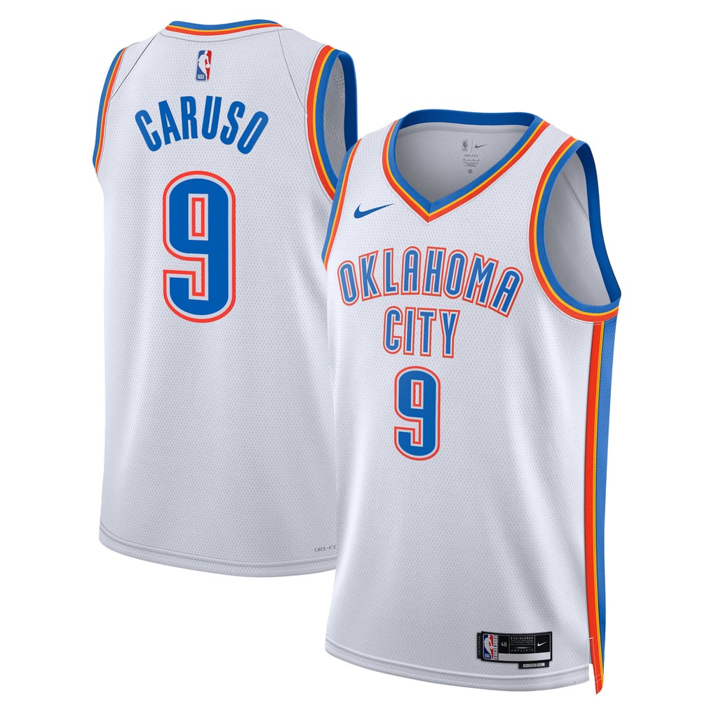 Nike Alex Caruso #6 Oklahoma City Thunder White Away Swingman Jersey