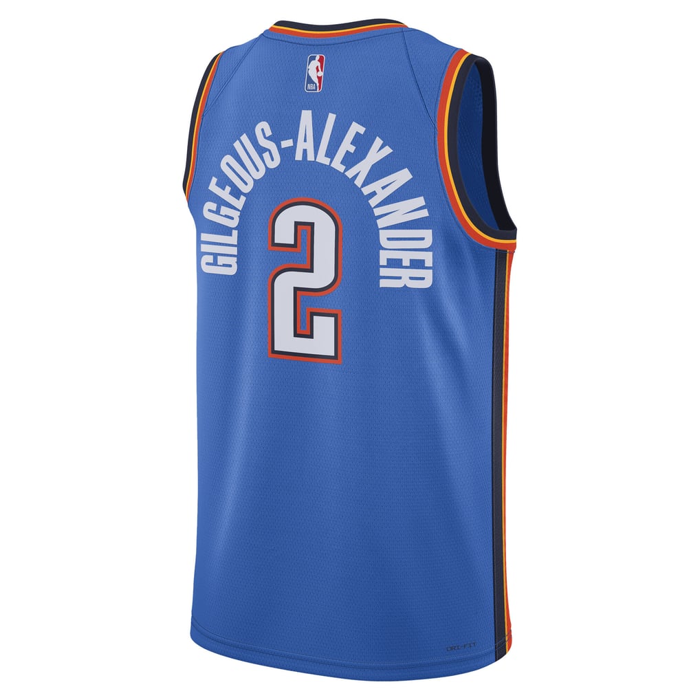 Nike Shai Gilgeous-Alexander #2 Oklahoma City Thunder Blue Home Swingman Jersey