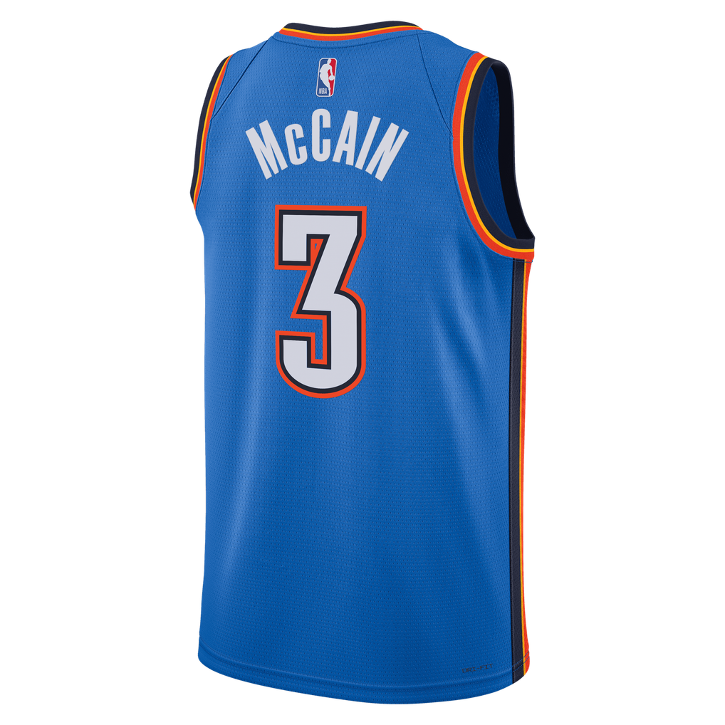 Nike Jared McCain #0 Philadelphia 76ers Royal Blue Icon Edition Swingman Jersey