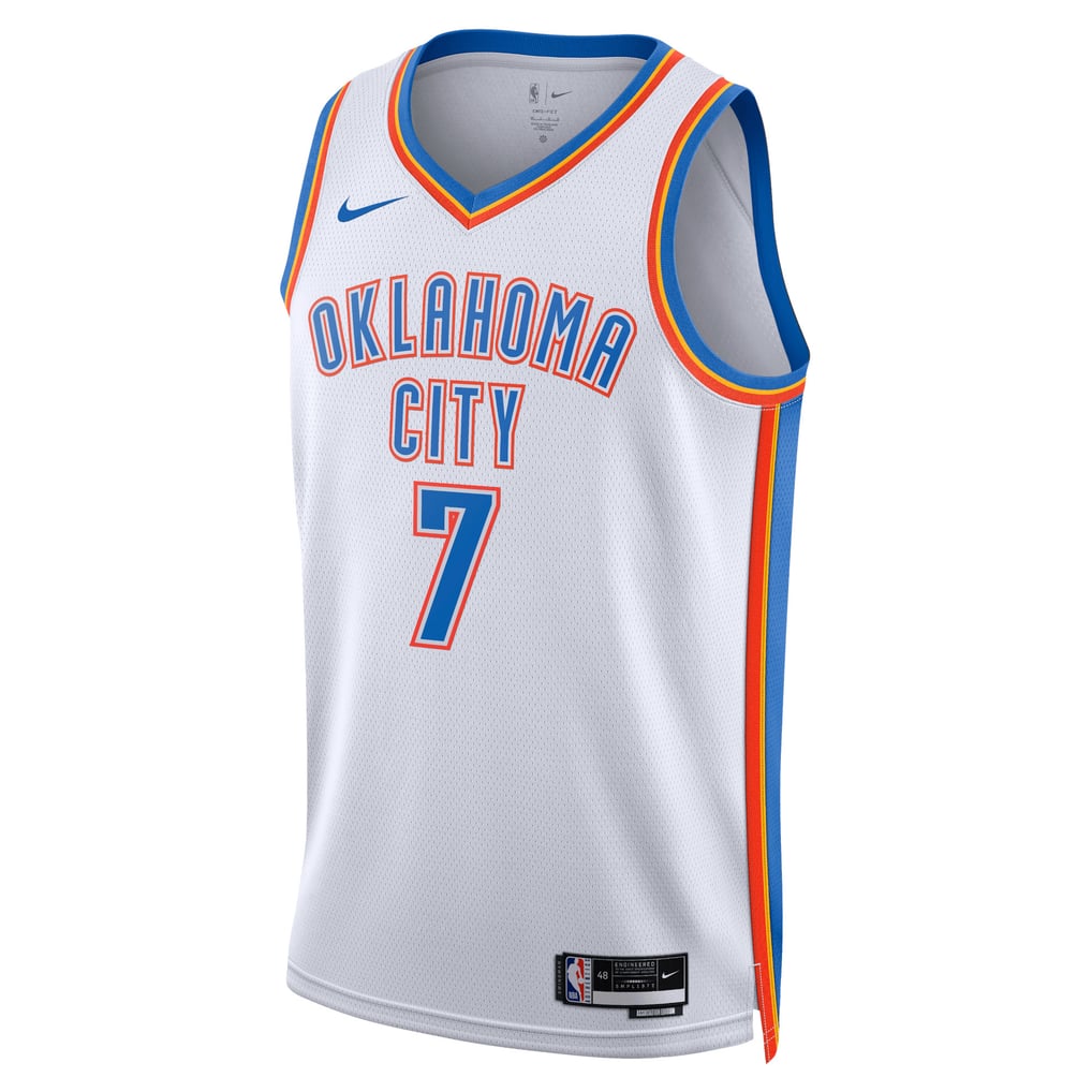 Nike Chet Holmgren #7 Oklahoma City Thunder White Away Swingman Jersey
